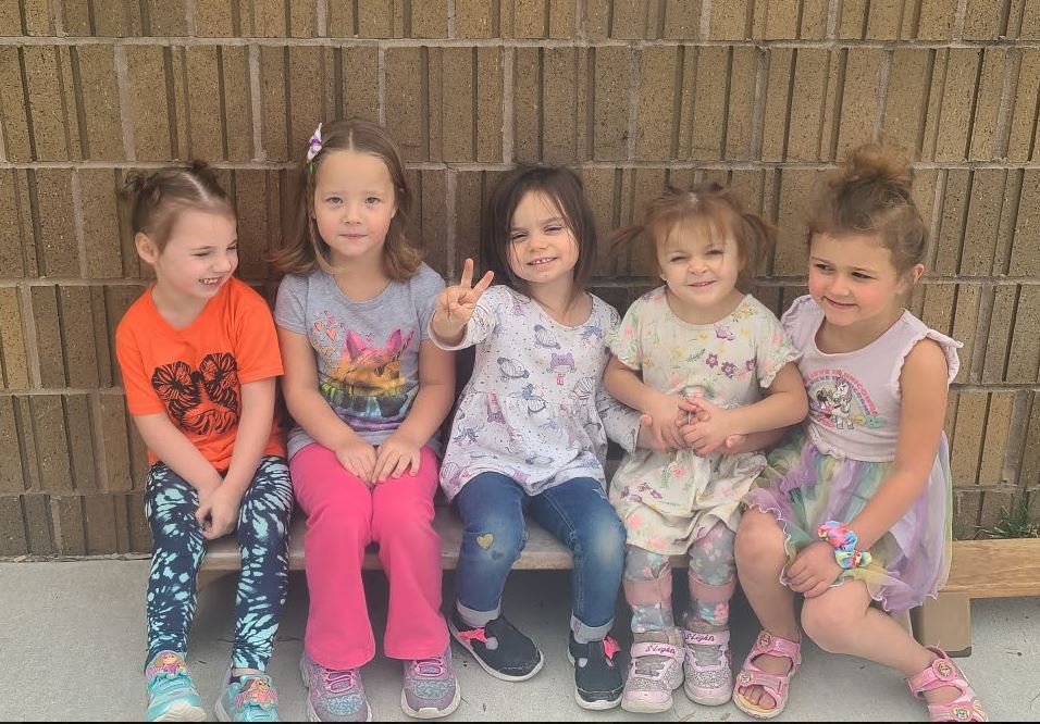 Ms. Copple's class outside